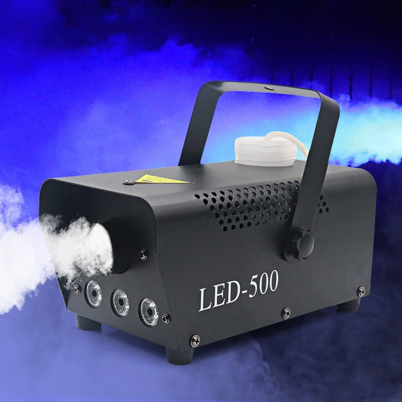 

2026 500W Smoke Machine RGB 3 LED Mixed Color Fog Machine with Remote Control Stage Smoke Ejector for Christmas
