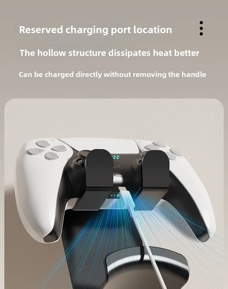 No Drilling Wall Mounted Game Controller Bracket Universal Game Controller Hanger Rack Holder for For Steam Controller2/PS5/PS4