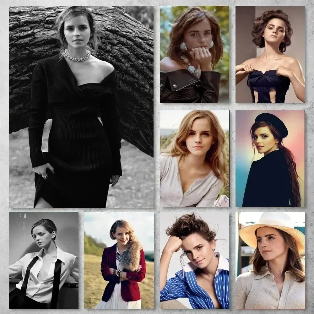 إيما واتسون ملصق معرض الجمالية قماش اللوحة ملصق جدار صورة فنية غرفة الديكور #1