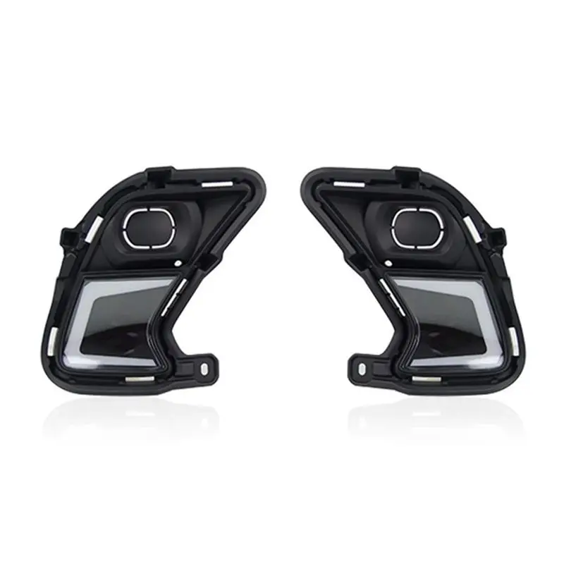 AU28-LED Daytime Running Lights For Toyota Grand Highlander 2024 2025 Fog Lights Amber Sequential Turn Signal Light
