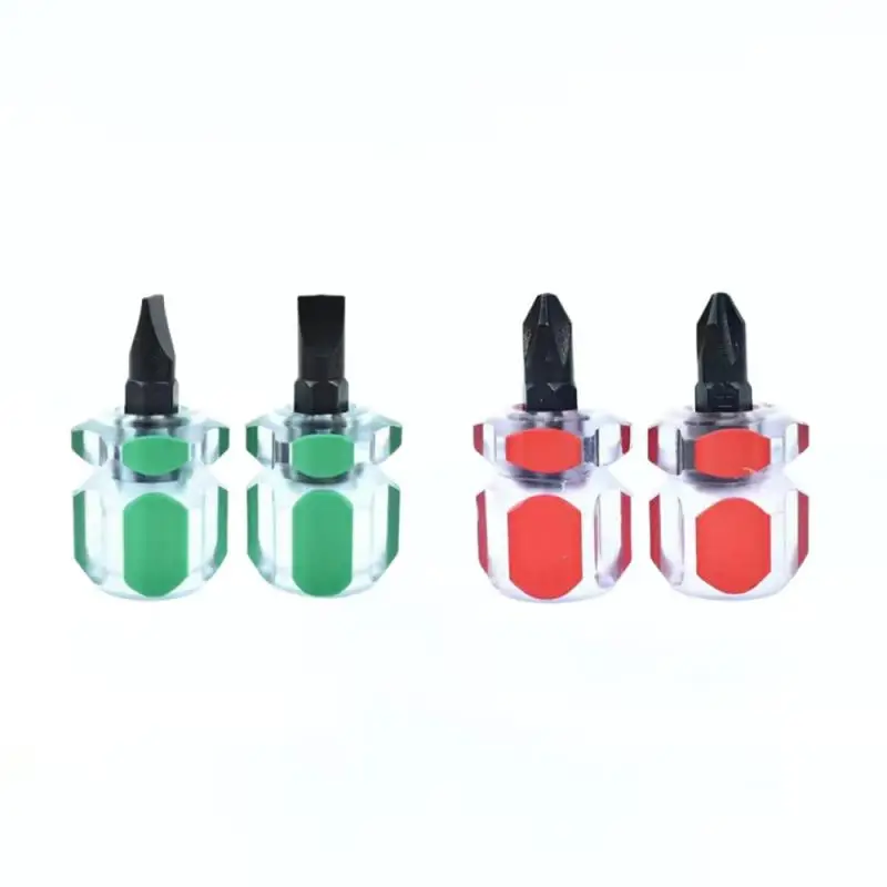Mini Small Portable Radish Head Screw Driver Transparent Handle Repair Hand Tools Precision Car Repair Screwdriver Kit Set