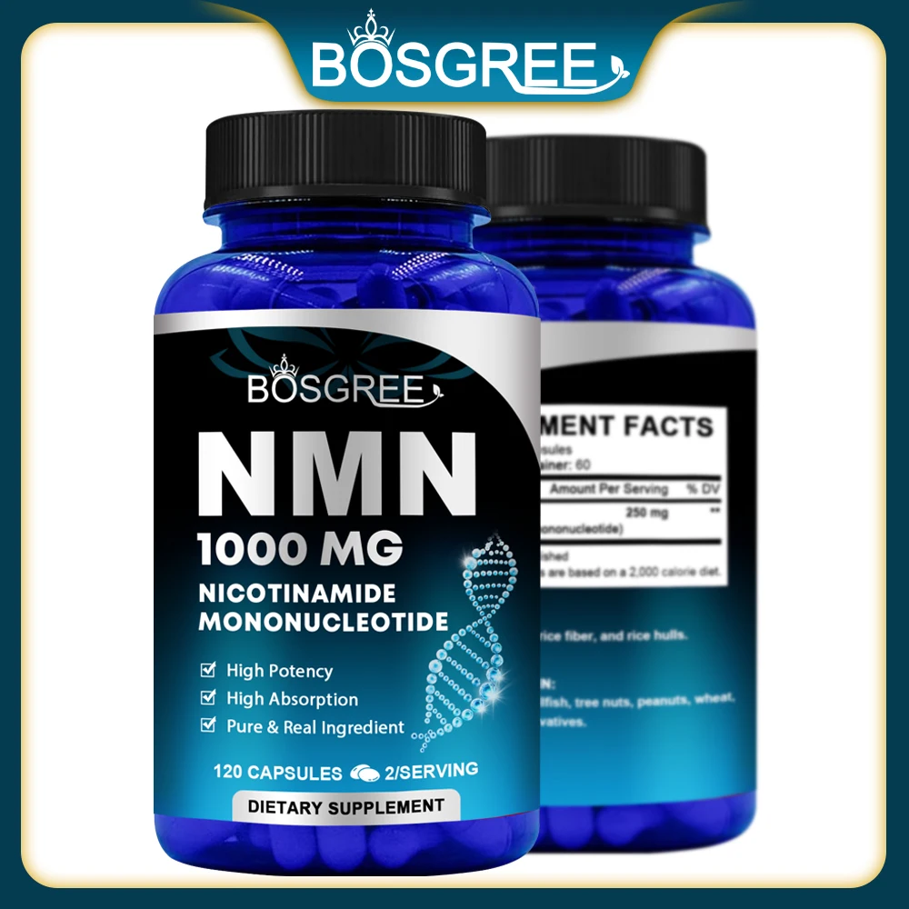 NMN Supplements-for Improving Nad Levels,Cell Repair&Growth,Immunity,Energy,Muscle& Healthy Aging,Increases Skin Elasticity