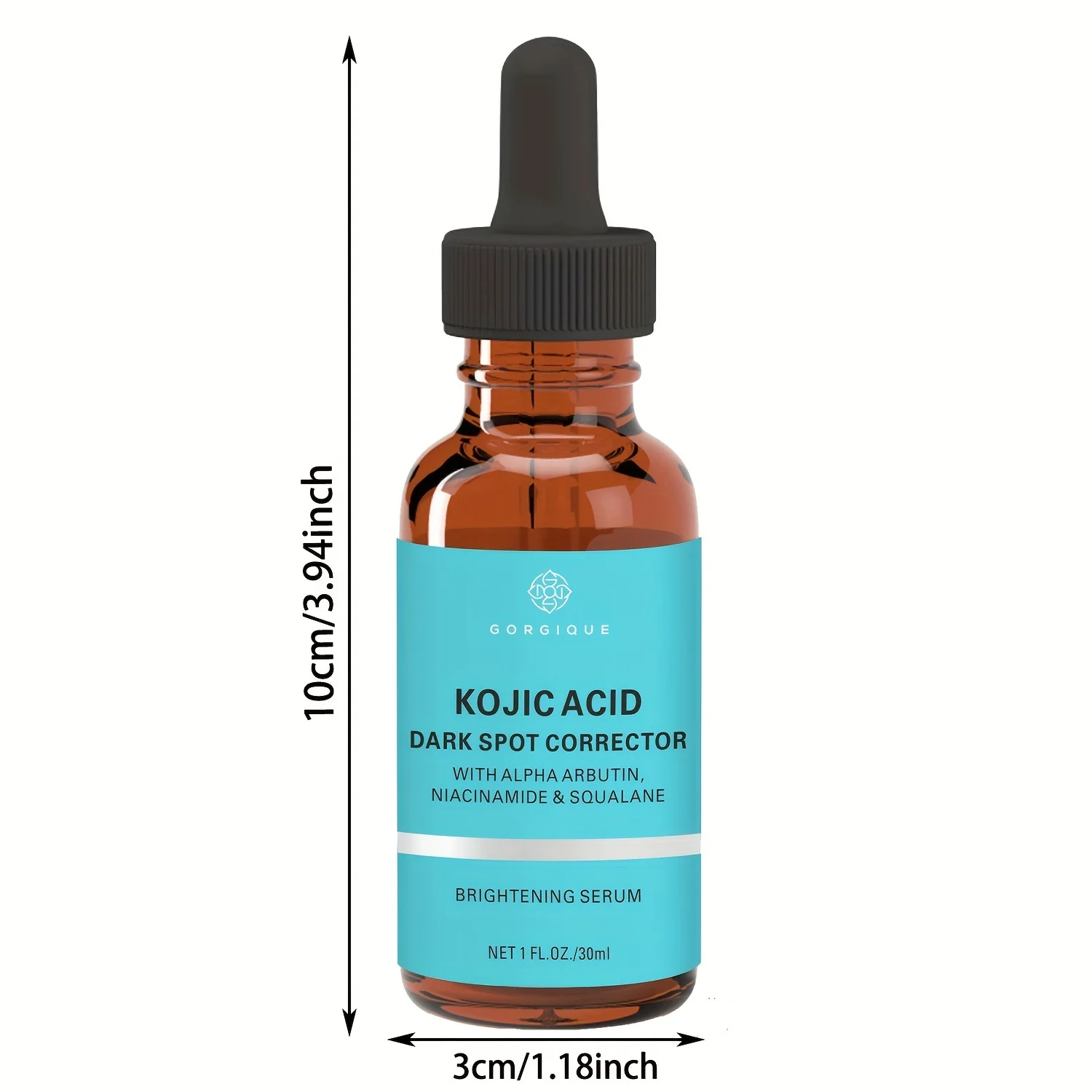 Kojic Acid Serum for Face and Body Dark Spot Corrector with Alpha Arbutin Niacinamide and Squalane