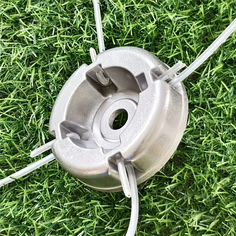 A74E-1Pc Testa universale per tosaerba in lega di alluminio Testa per tosaerba con parti di ricambio per tosaerba in acciaio al nylon