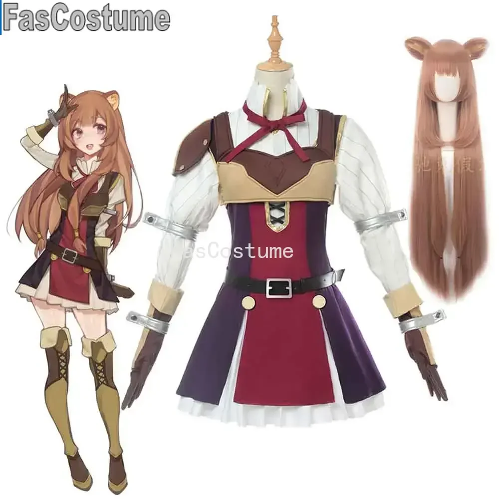 

Anime Tate no Yuusha no Nariagari Rising of Shield Hero Raphtalia Cosplay Costume dress Outfit Women Anime Cosplay Costume Set