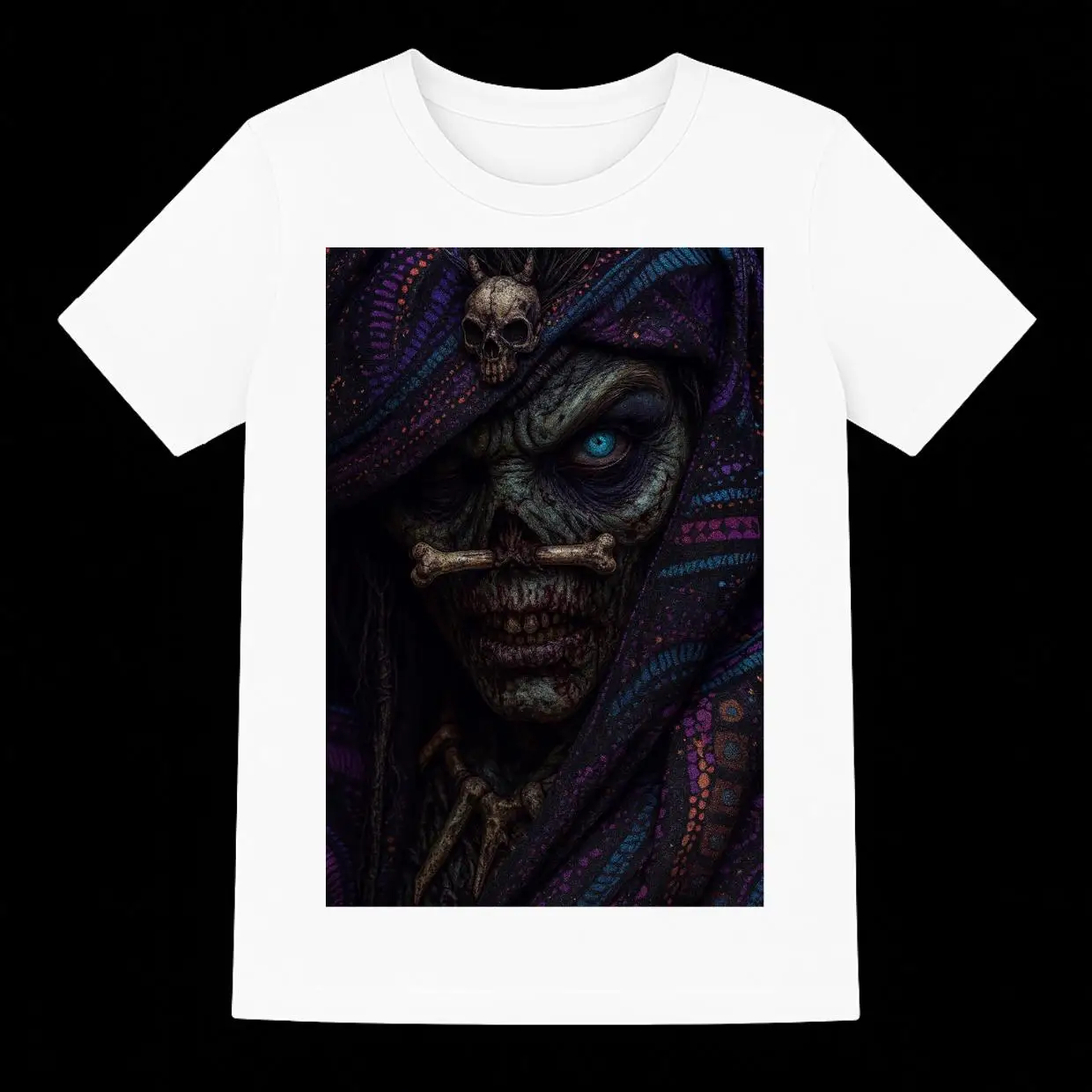 الساحرة الطبيب قميص القوطية الفودو الجمجمة المحملة الظلام Necromancy ماجيك الساحر قميص الرعب غامض هالوين المحملة الرجال الملابس