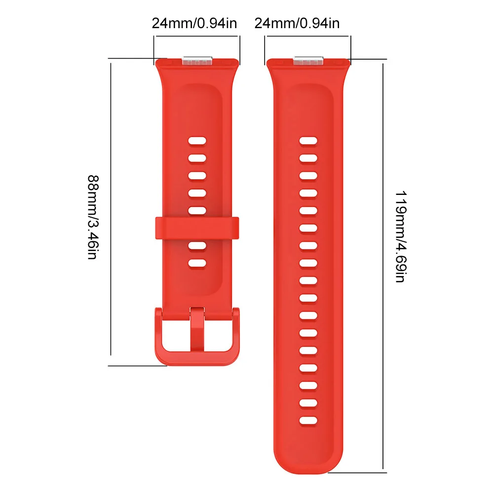 Silicone Strap Breathable Replacement Wristband Sweatproof Adjustable Watch Band Sports Watchband for Huawei Watch Fit 3
