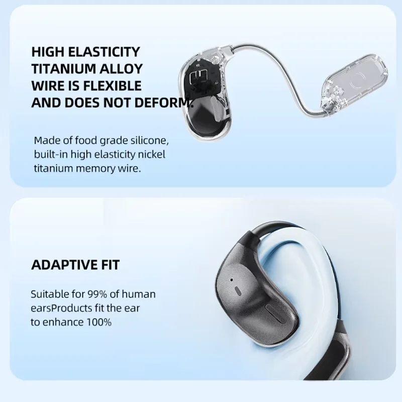 جديد JM20 سماعة لاسلكية تعمل بالبلوتوث UV التعقيم سماعات معلقة الأذن ستيريو ثنائي الترا طويلة المدى بلوتوث 5.0 الترجمة