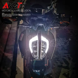 Motorcycle Acrylic Front Screen Windshield Wind Deflector Windscreen Accessories With Bracket For KTM DUKE 250 390 Duke390