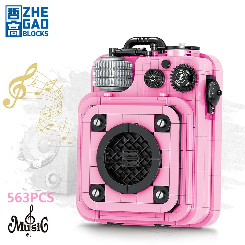 Zhegao Blocks Classic Retro Goods Walkman Radio Building Bricks Toys for Children Present Boy Girls Gift Birthday Juguetes 00985