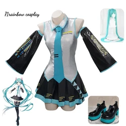Mikku Cosplay Anime Mikuu Formula Clothing Cosplay Costume Mikuu JK Dress Uniforms Sets Costumes Wig Shoes MIKUKU Cosplay
