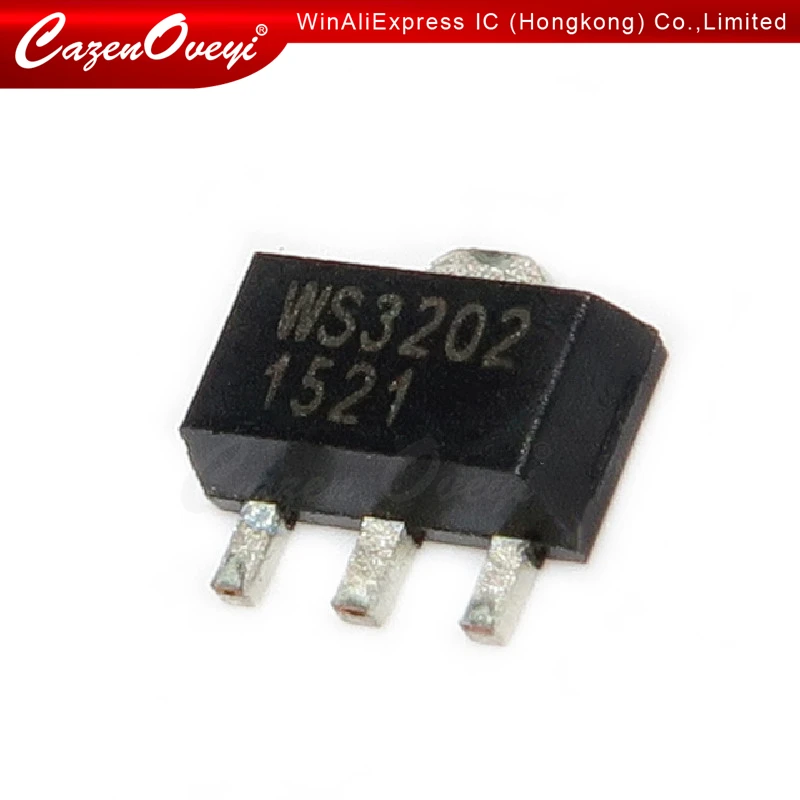 5pcs/lot WS3202K-3/TR WS3202K-3 WS3202K WS3202 SOT-89 In Stock