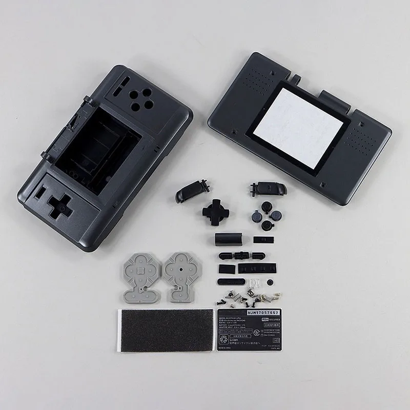 1 مجموعة ل نينتندو DS ل NDS لعبة وحدة التحكم استبدال حالة إصلاح أجزاء كامل الإسكان شل غطاء مع أزرار ومسامير #4