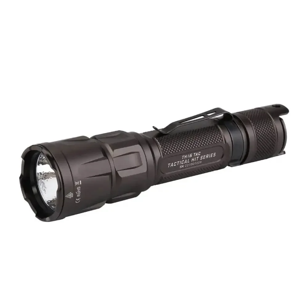 Jetbeam TH16 TAC 2000 Lumen Tactical Flashlight High Intensity LED Beam Rechargeable Compact Searchlight - Image 4