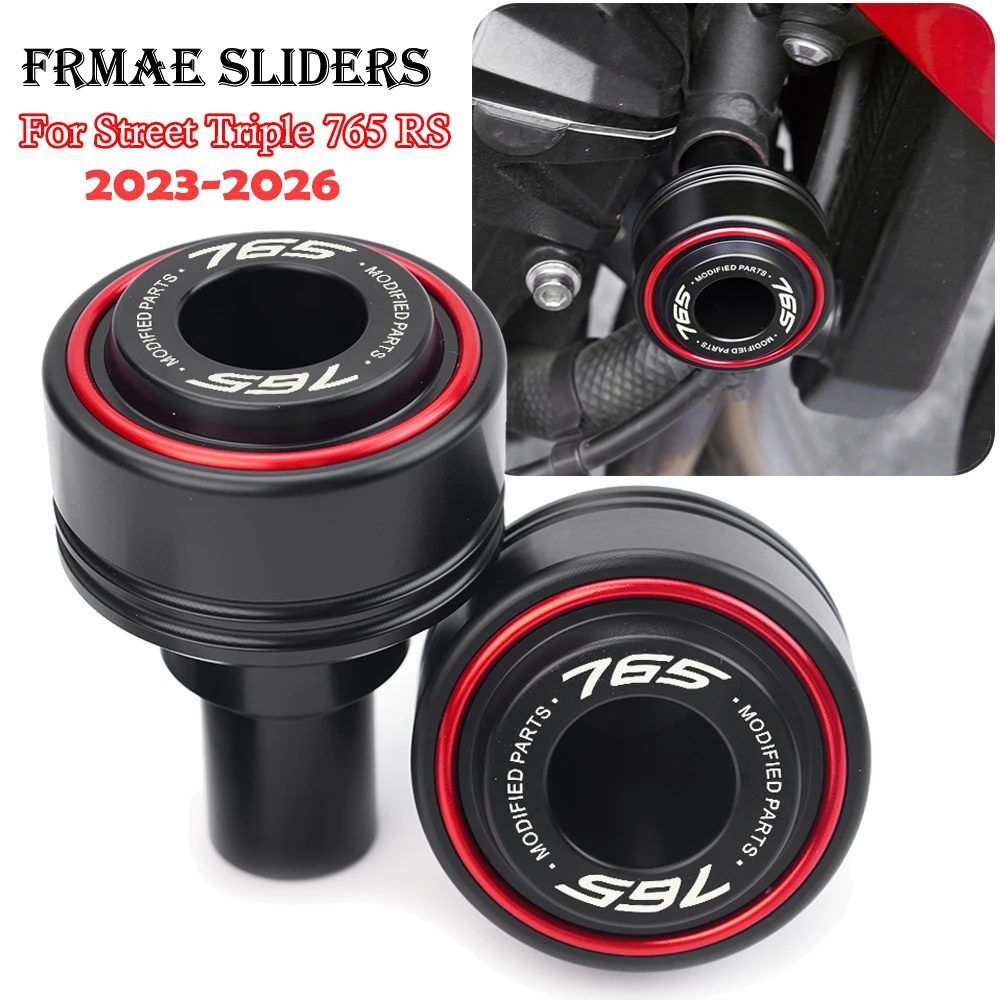 Para Triumph Street Triple 765 RS 765RS 765R 765 R 2025 2026 accesorios de motocicleta deslizadores de marco Protector contra caídas almohadilla de choque de motor
