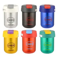 300ml Stickers Water Bottle Leak Proof Sports Coffee Bottles Portable Plastic Tea Cups Outdoor Water Bottle Girls Kids Drinkware