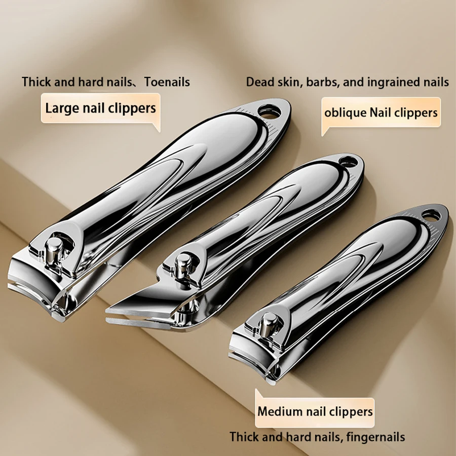 Ensemble de manucure classique en acier inoxydable, coupe-bord Concave, ongles épais et incarnés, Kit de toilettage adapté aux voyages, 5 pièces