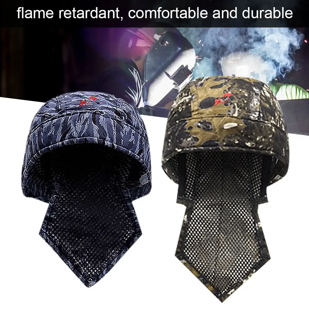 Welding Hat Flame Retardant Fire Resistant Head Protective Welding Hat Anti-scalding Hat Work Cap Welding Protective Equipment