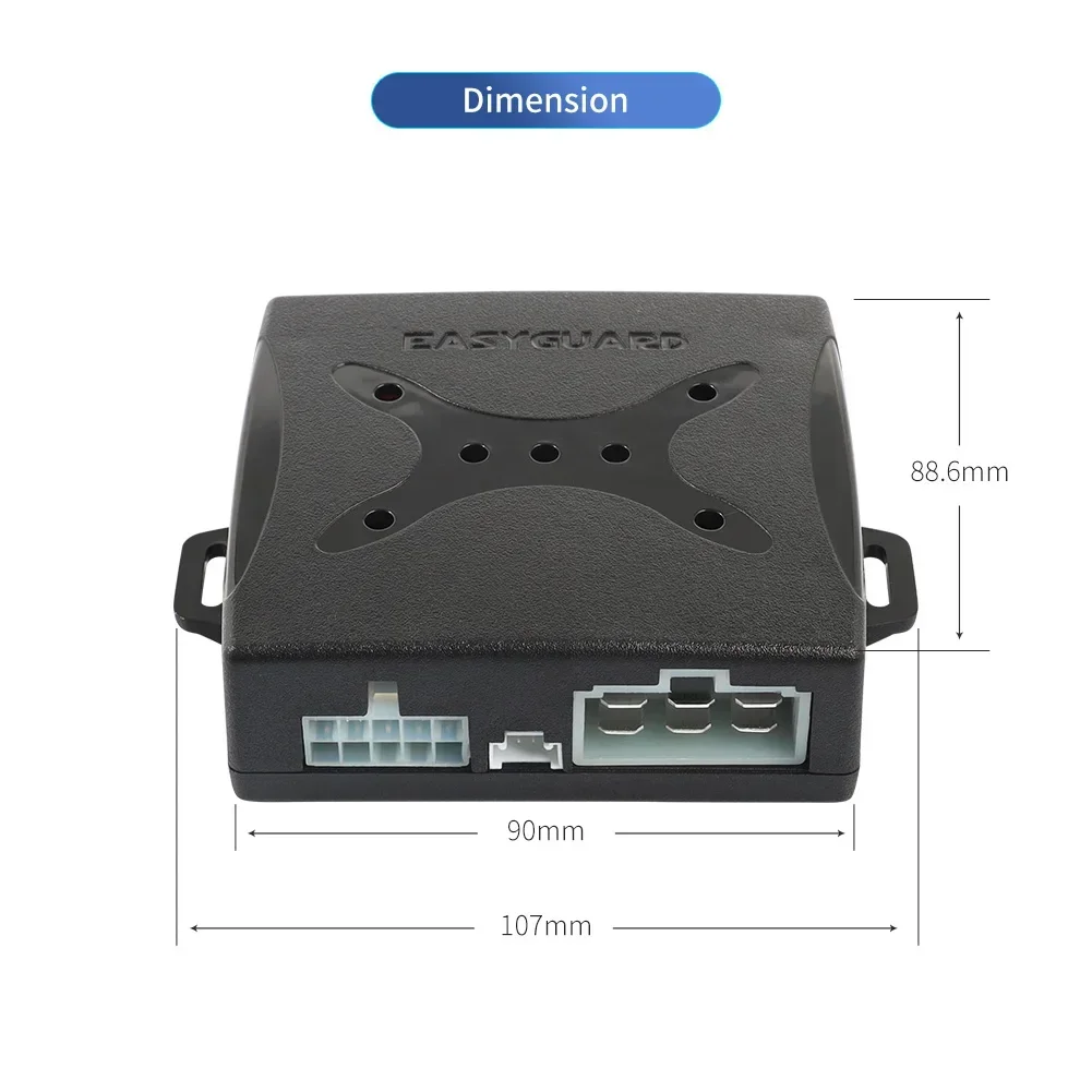 Easyguard DC12V Remote Engine Start Stop Auto Passive Keyless Entry PKE Car Alarm