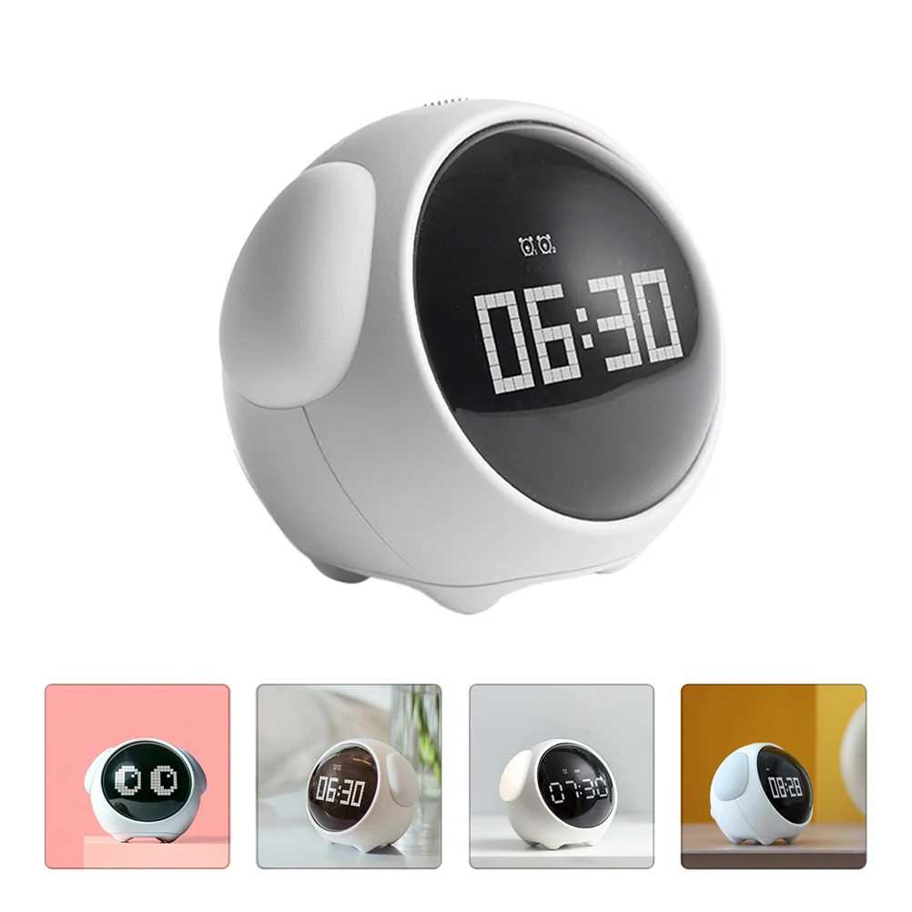 

1Pcs Digital Night Light Alarm Clock LED Rechargeable Kids Voice Control Snooze Function Luminous Display Smart Clock