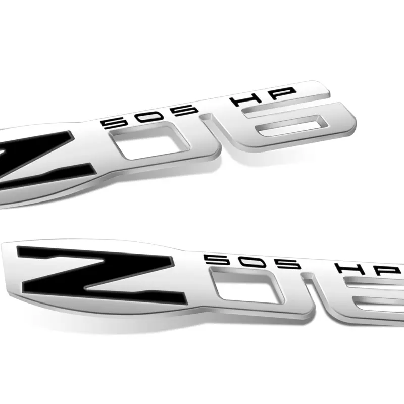 ملصق معدني لشعار حقيبة السيارة الخلفية ، شعار ثلاثي الأبعاد ، ديكور كورفيت C6 407 سيلفرادو كروز لاكيتي أفيو نيفا ، Z06 505 حصان