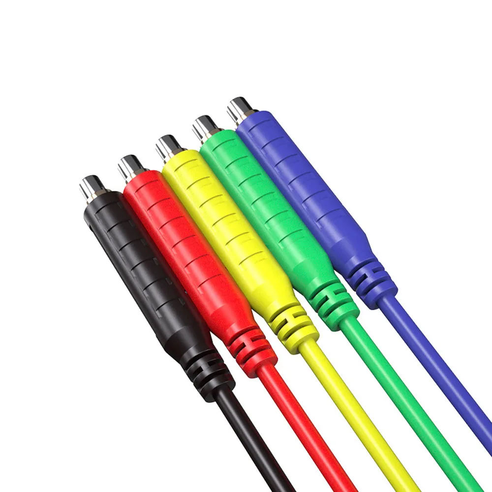 6PCS Magnetic Test Leads AC30V 5A 20AWG Professional Low Voltage Magnetic Jumper Silicone Flexible Jumper Leads for Testing