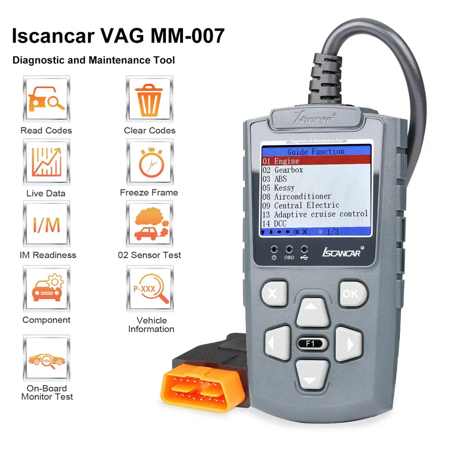 

Xhorse Iscancar for V-A-G MM-007 Diagnostic and Maintenance Tool Update Online