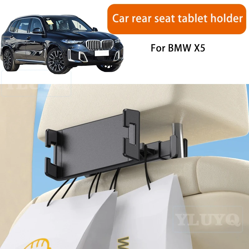 

For BMW X5 Car Tablet Holder Rear Seat Phone Mount Rotatable Car-Specific Modification Accessory