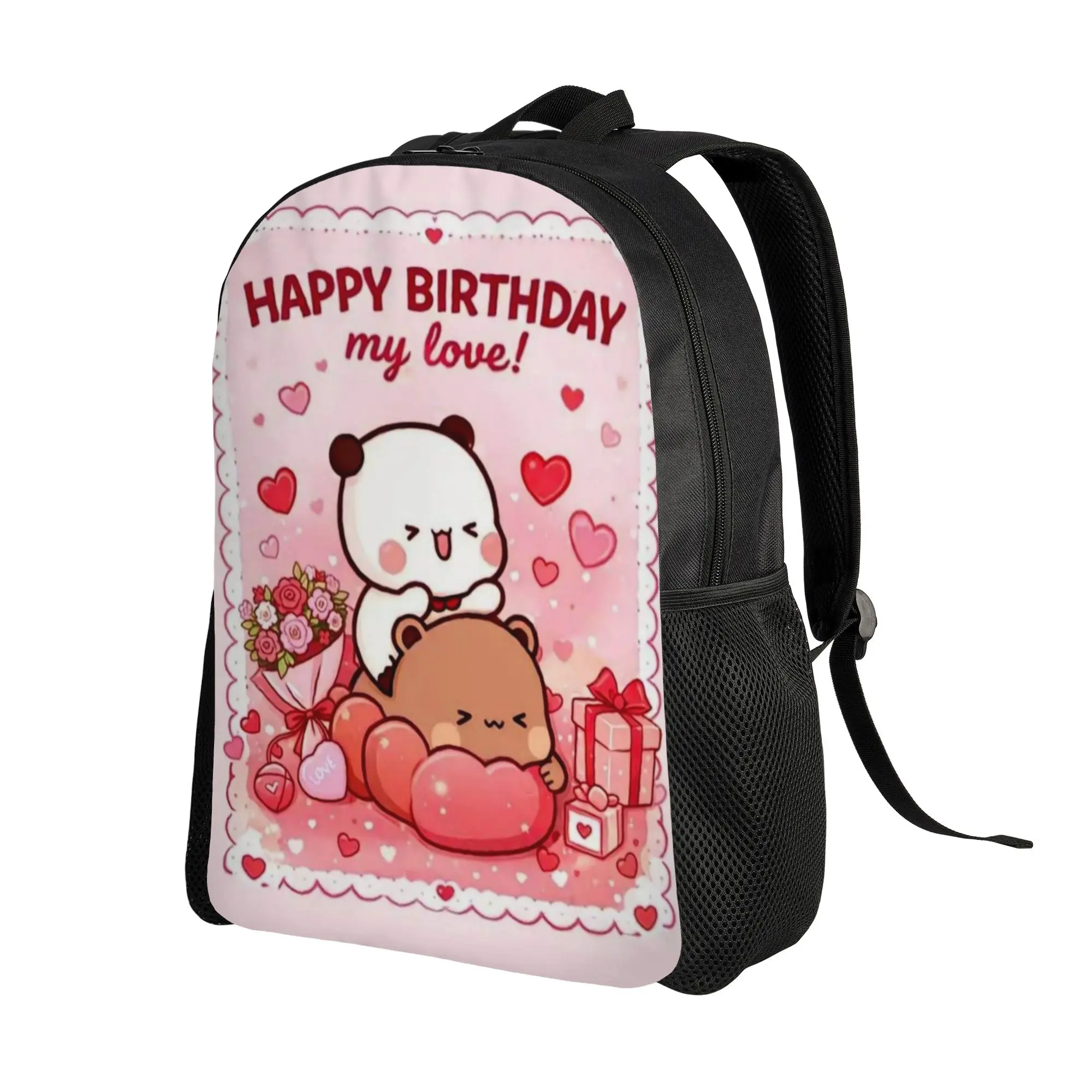 Kawaii Panda Bubu Dudu Backpack for Men Women Cool High School Work Daypack  Laptop Computer Canvas Bags Durable
