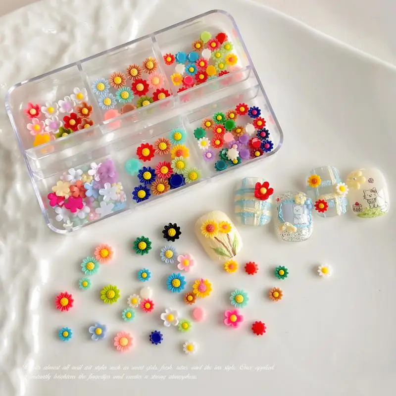 Summer 3D Sunflower Nail Charm – обзор и цена Resin Art Using Flowers