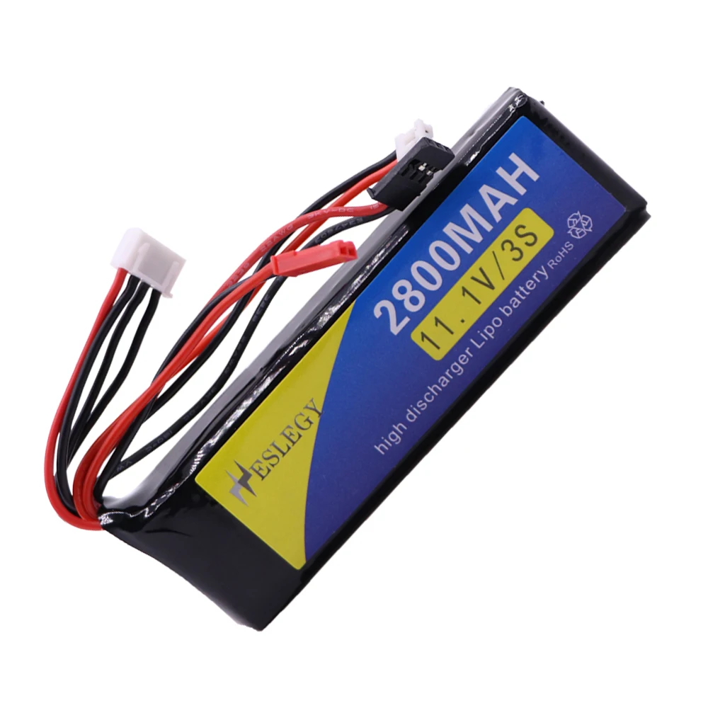 Upgrade 2800mAh11.1V 3S LiPo Battery with charger for Walkera DEVO 7 DEVO 10 DEVO12E F12E WFLY9 RadioLink AT9 AT10 Transmitter