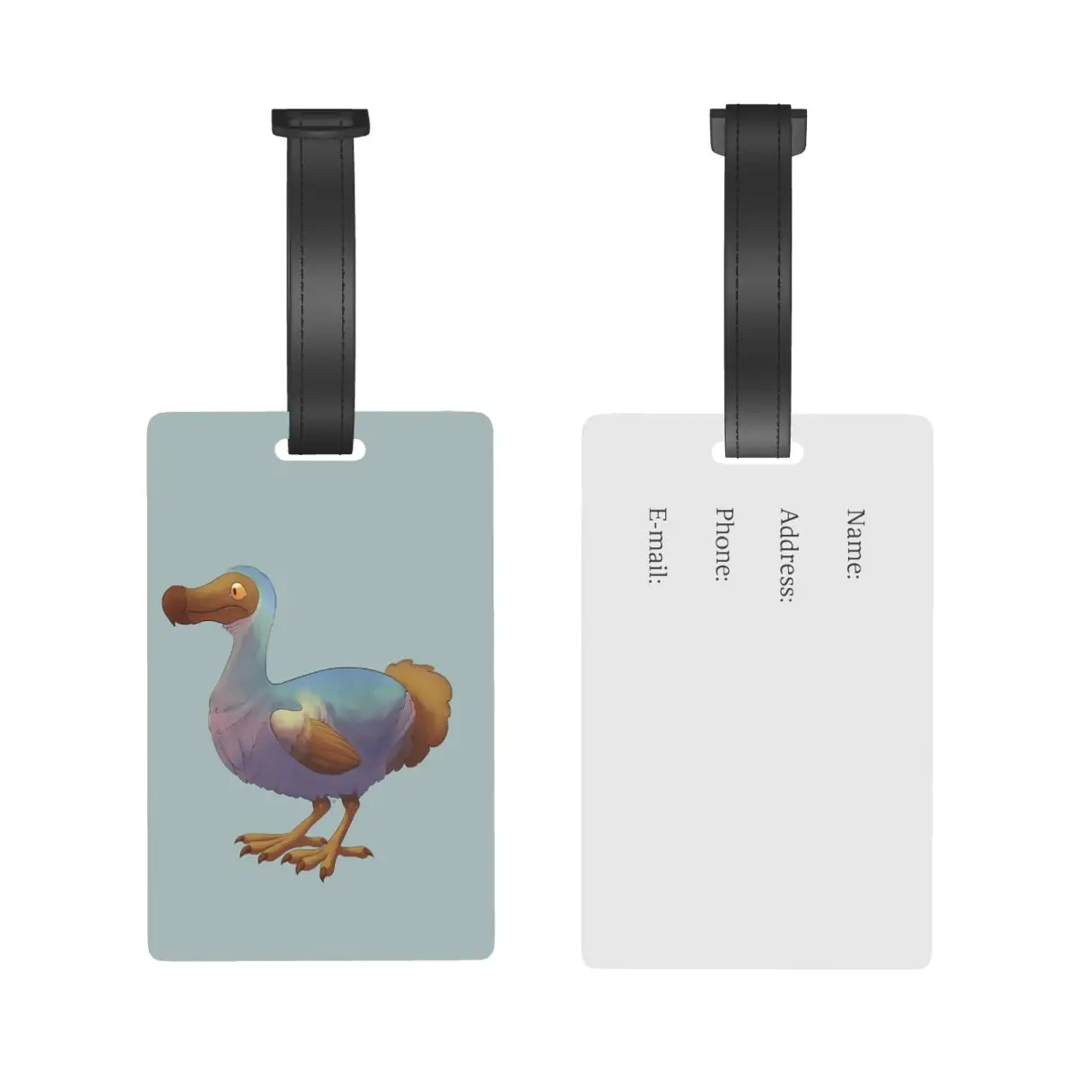 Dodo Bird etichette per bagagli accessori per valigie viaggio PVC moda bagaglio etichetta d'imbarco porta etichette portatile ID nome indirizzo