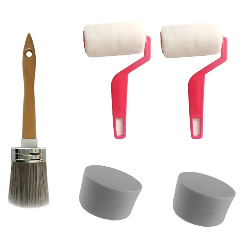 B23B All-In-ONE Paint Tool Trio,Fiber Syntec Brush& Roller Kit For Smooth Painting Applications