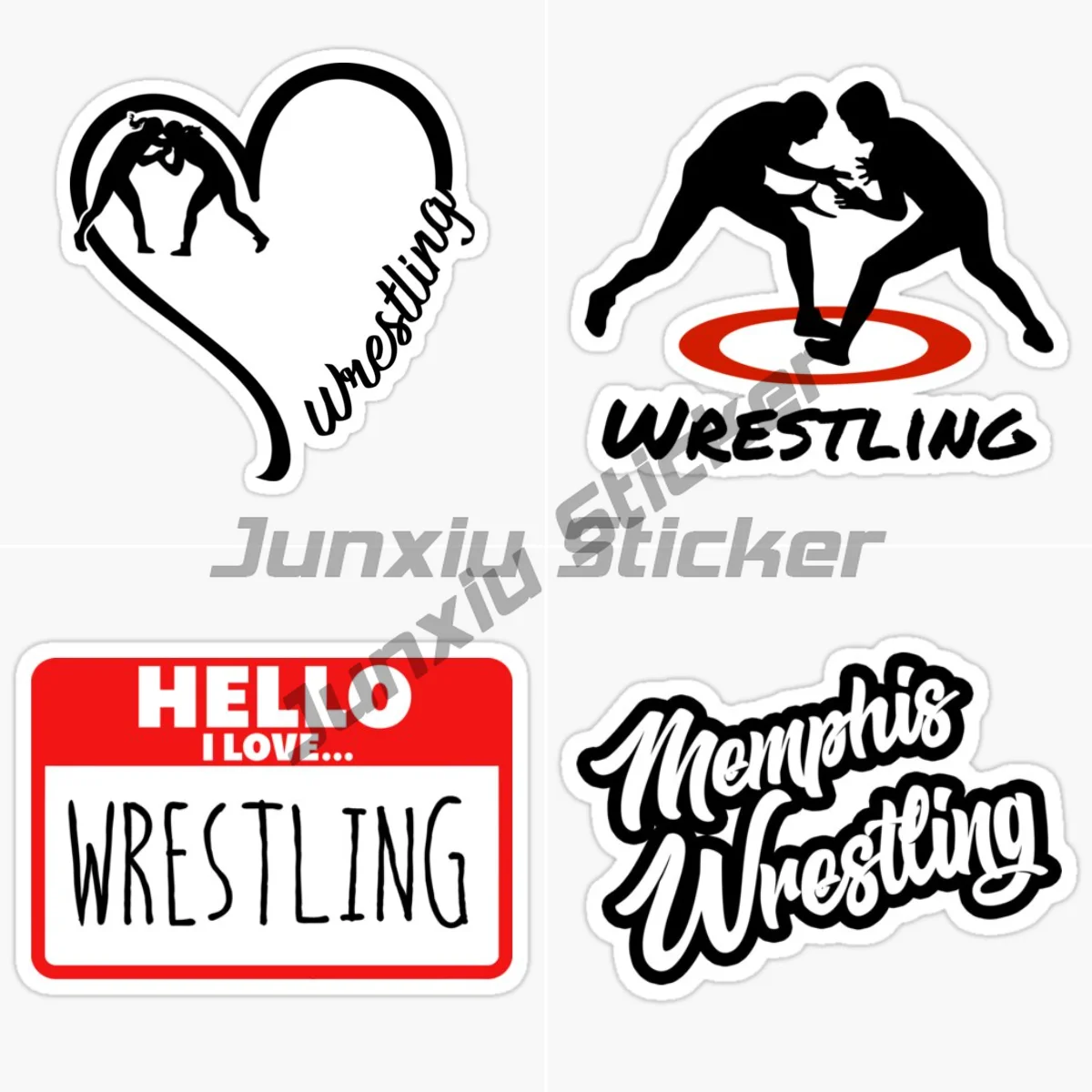 

WRESTLING Car Sticker Bicycle Van Laptop Motorcycle Wall Car Window Glass Off-road Decal Customizable Decorative Decal
