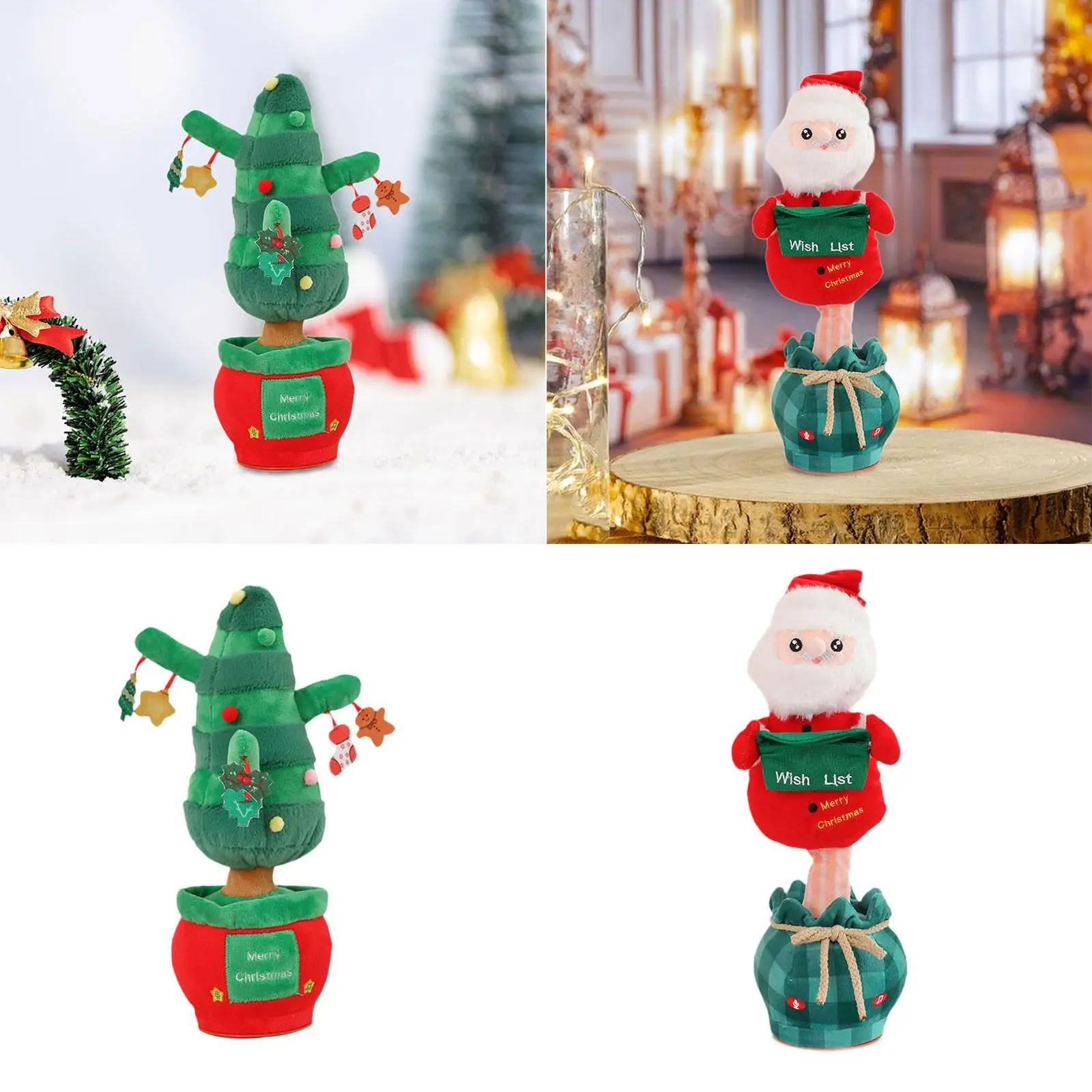 Christmas Electric Dancing Toy Soft Plush Toy Dancing Stuffed Toy for Living