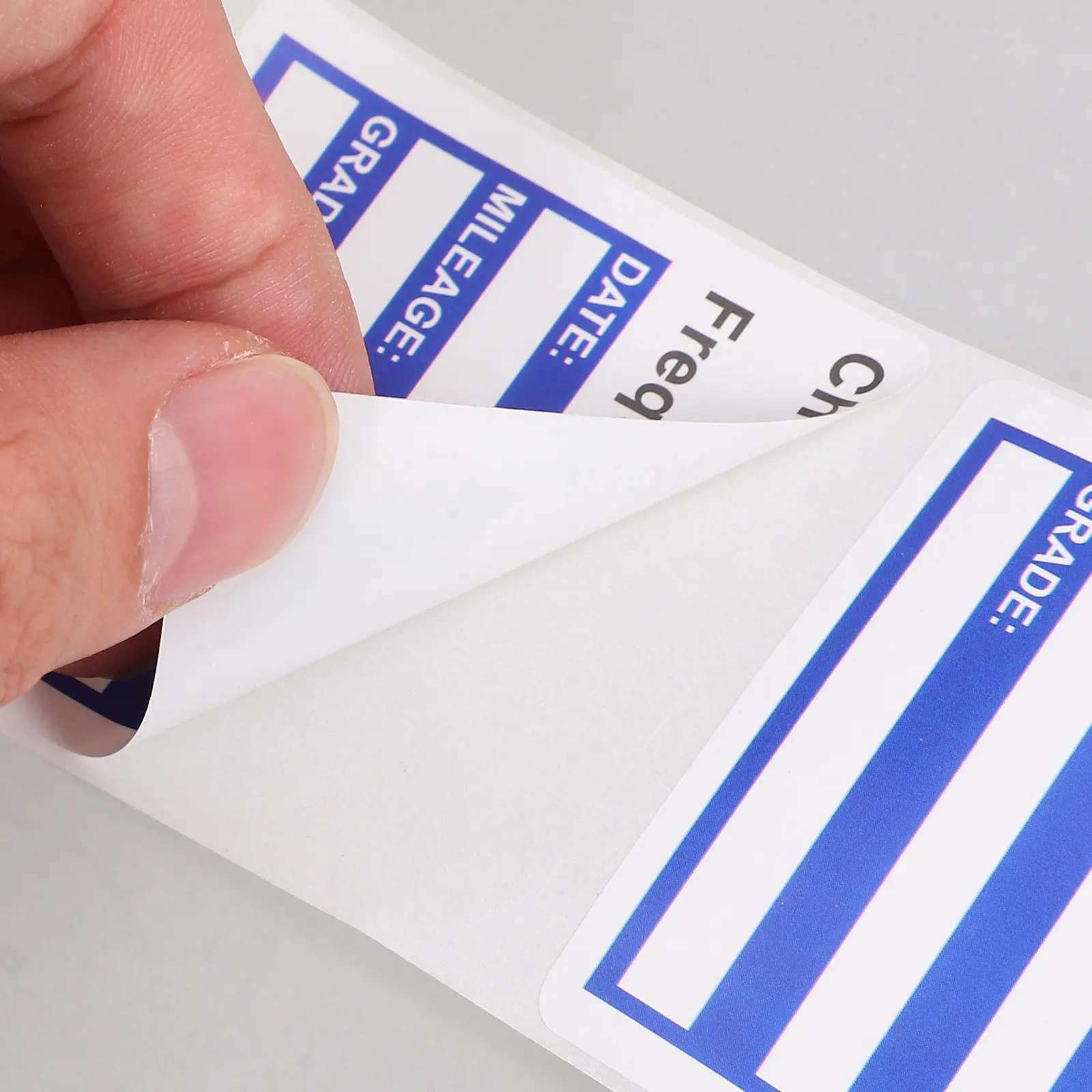 

2 Rolls Adhesive Oil Change Reminder Stickers for Auto Car Repair Service Labels Blank Writing Area Date Mileage Tracking