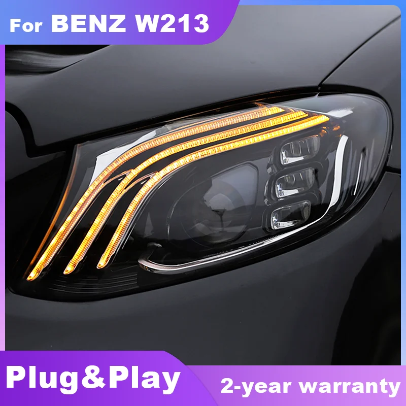 Car Front Lamps for Benz E-Class W213 FULL LED Headlights 2016-2020 E200 E260 E300 E350 LED DRL Dynamic Turn Singal Head Lamps