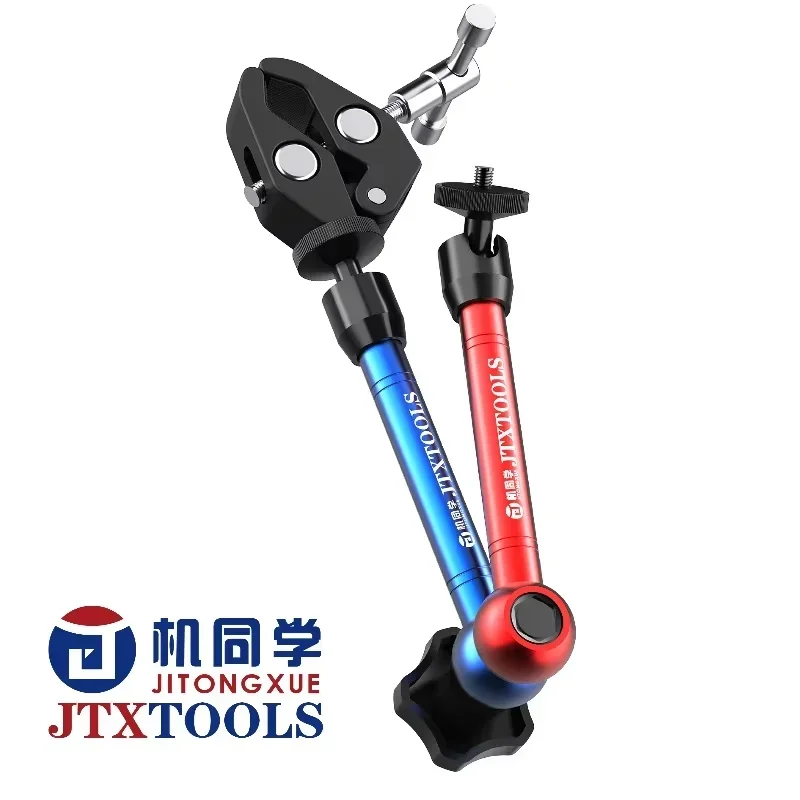JTX X2 Universeller Schwerlast-Magic-Arm-Halter 360° Drehbare Tischklemme für Wartungs- und Messgeräte Handy-Reparatur – Detail 7
