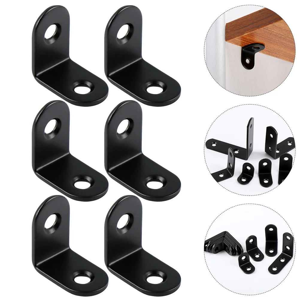 20 Pcs Heavy Stainless Steel Corner Code Angle Joint Bracket 90 Degree Fastener Right Furniture
