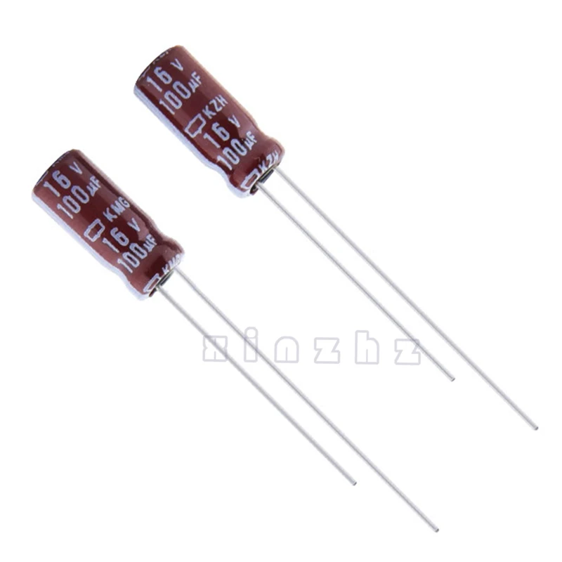 10PCS Electrolytic Capacitor 16V 100UF New Original High Frequency Durable Capacitor Specification 5mm × 11mm