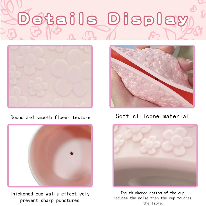 1pc Suitable for 30 Oz/40 Oz Floral Patterned Non-Slip Silicone Boot Portable Durable Perfect Cup Accessory Cup Bottom Sleeve