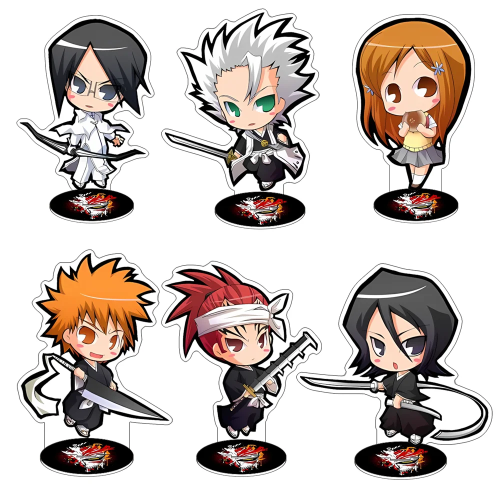 Anime BLEACH 10CM Ichigo Kurosaki Acrylic Stand keychain Anime Stand Cute Figure Desktop Decor Collectible key chain Fan gift