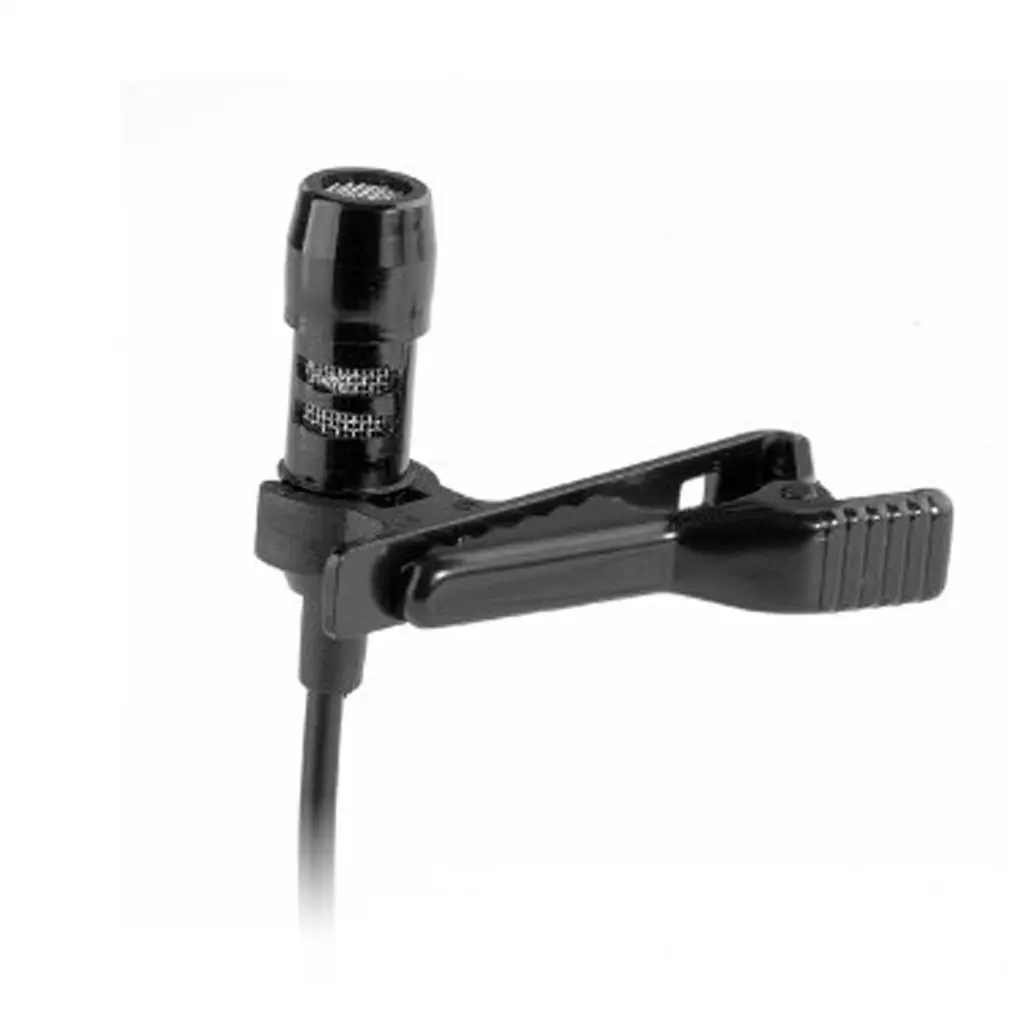 Metal Microphone Clip Holder Small Black Universal Shirt Collar Attachment for Lectures and Office Use