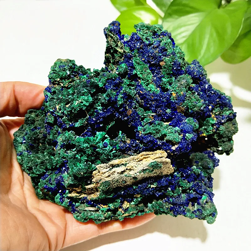 

Natural Stone Azurite And Malachite Symbiotic Mineral Crystal Specimens Room Decor Home powerful Reiki Healing