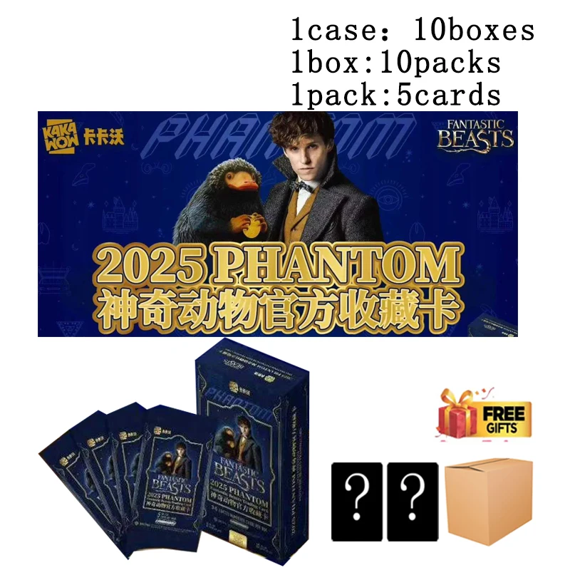 

Картки KAKAWOW PHANTOM с изображением фантастических зверей, 2025 год, официальные коллекционные витражи, карты Magic City Card, ограниченное количество 3000 чехлов