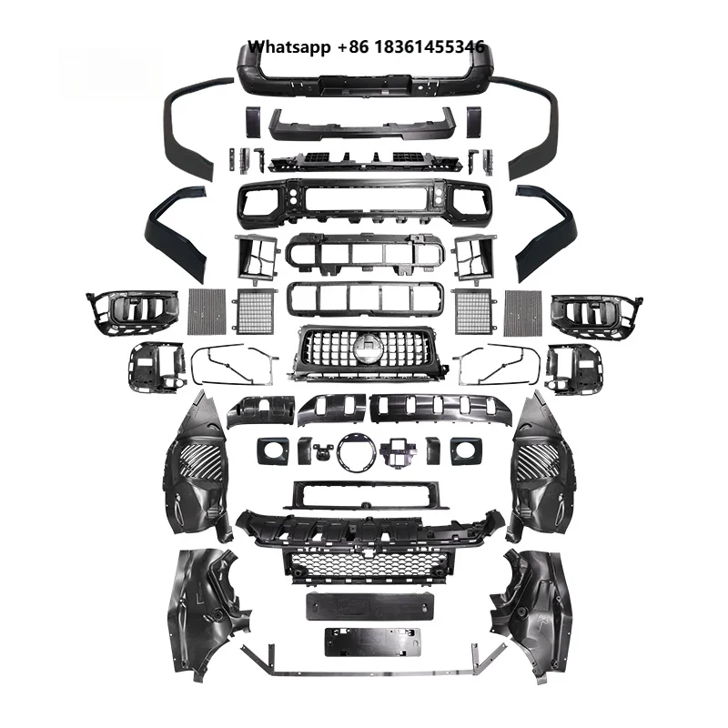 For G Class W464 2019-2024 Matte PP ABS Bumper Fender Grille Tuning PartsAuto Exterior Upgrade Kit