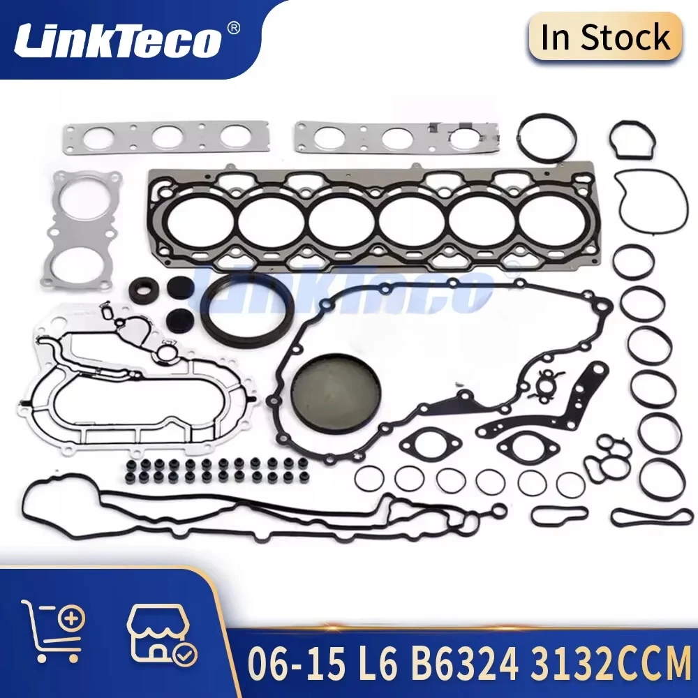 Auto Engine Part Full Gasket Set O-Rings Seals Kit Fit 3.2 L 06-15 B6324S For LAND ROVER FREELANDER Volvo S80 V70 XC60 XC70 XC90