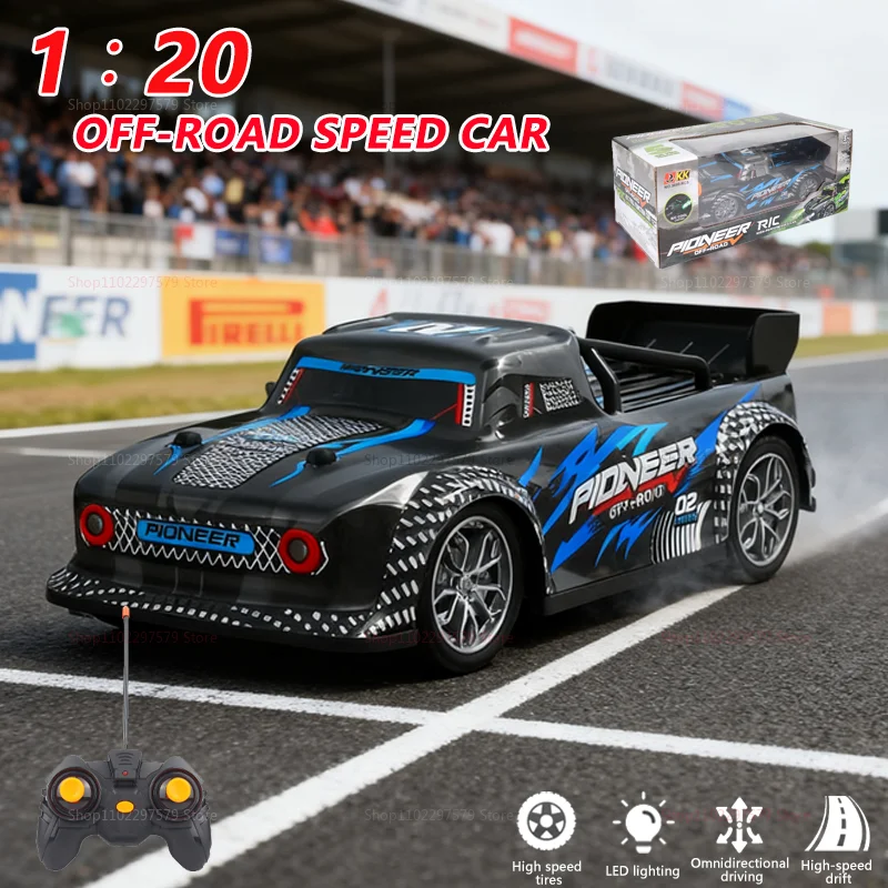 

New 1:20 Scale Off-Road 4WD RC Drift Car With LED Lights High-Speed Remote Control Racing Toys For Kids And Adults Perfect Gifts