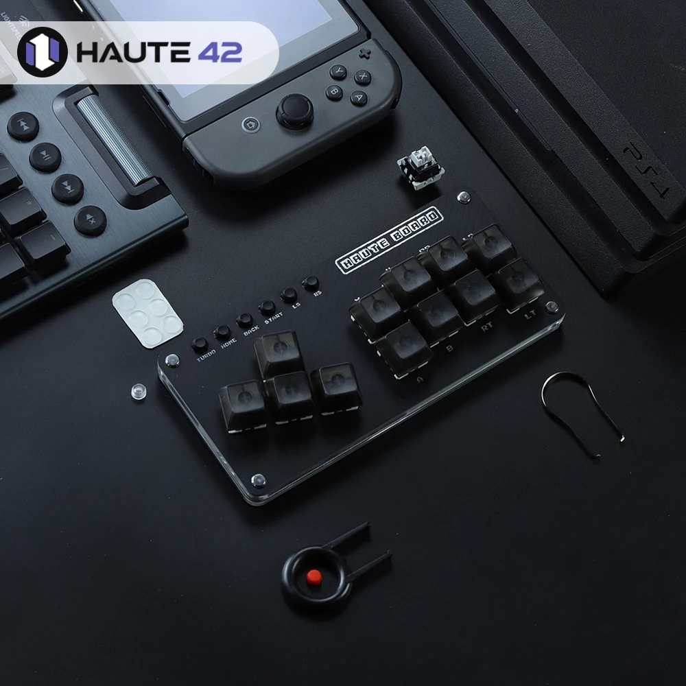 

Haute42 Leverless Hitbox Joystick Fight Stick Arcade Mini Hitbox Controller For PC/Ps3/ Ps4 /Nintendo Switch Game Keyboard