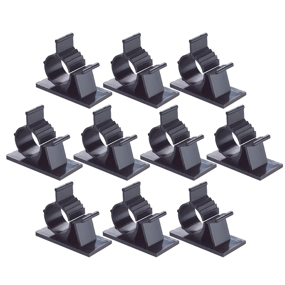 

100 Pcs Wiring Fixing Lock Wire Clip Cable Clips Clamps Cord Management Home Adhesive